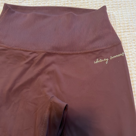 Gymshark x Whitney Simmons Chocolate Ribbed Legging - Picture 2 of 5